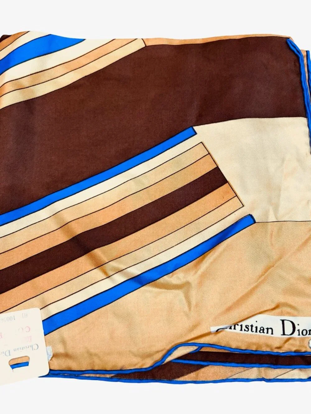 New-Christian Dior  silk Satin Neck-kerchief 20